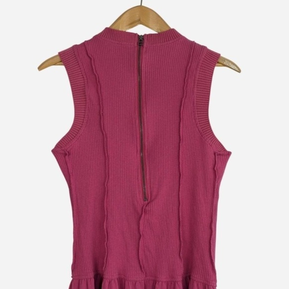 Daily Practice by Anthropologie Buzzer Beater Sleeveless Mini Dress Mauve Medium - Picture 7 of 9